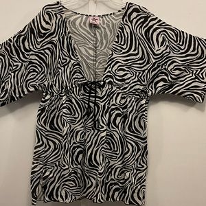 Beach Star Zebra Cover-up